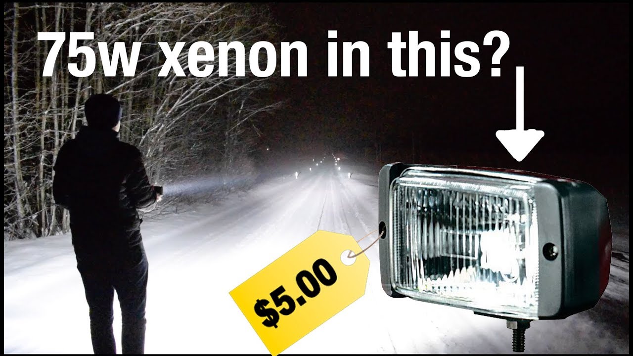 75w Xenon HID Converting 5$ Auxillery High Beam Offroad Extra Lights + Test