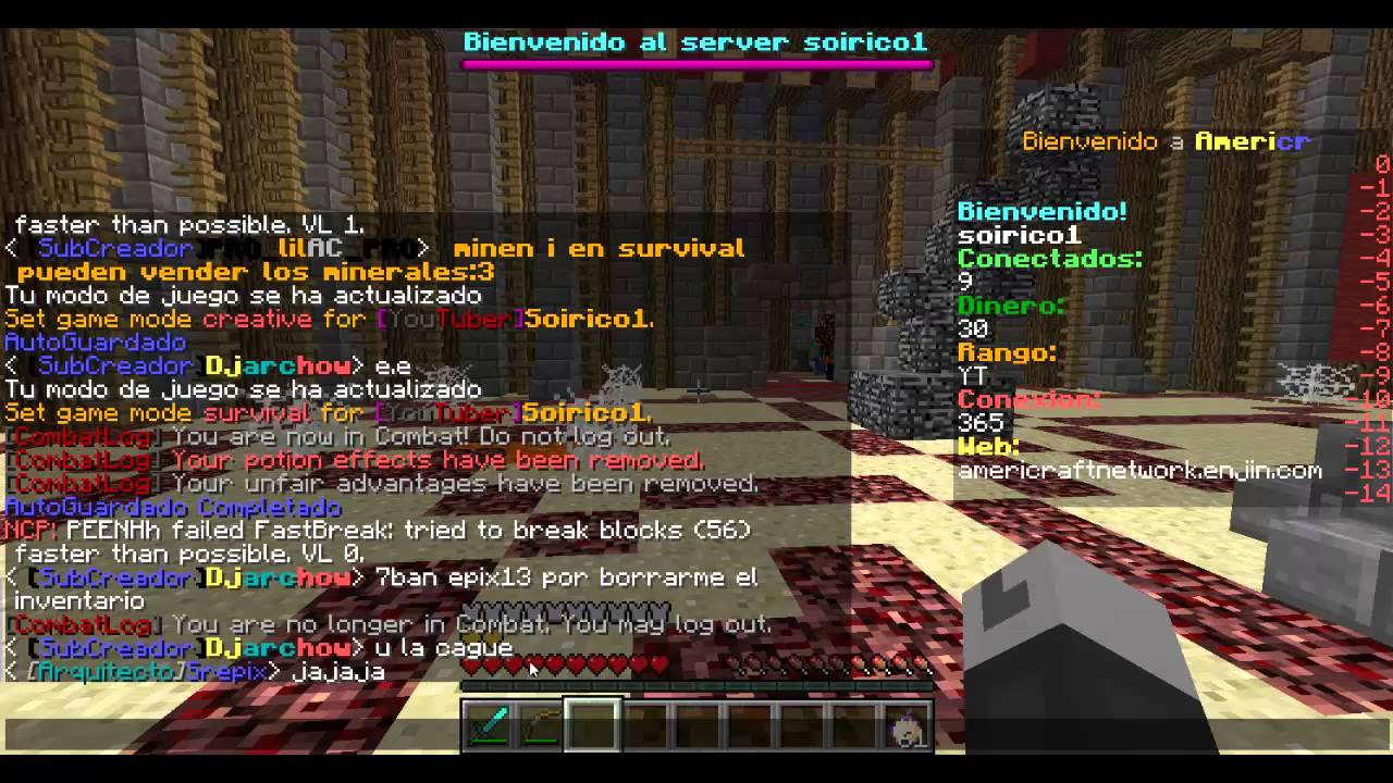 Server con ranks y rare esence (minecraft 1.7.2) - YouTube