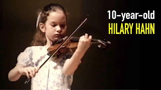 10-year-old Hilary Hahn playing like a champ