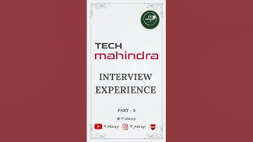 Tech Mahindra latest interview experience | part 8 #techmahindra #interview #interviewpreparation