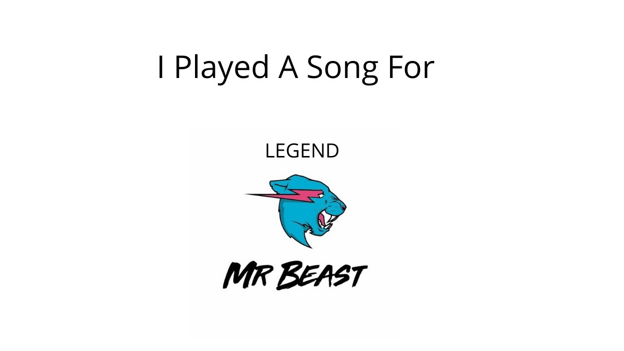 I Played A Song For Legend MrBeast | MrOptimist
