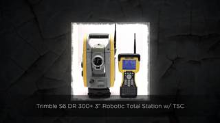 Trimble S6 DR 300+ 3" Robotic Total Station w/ TSC2 2.4GHz D