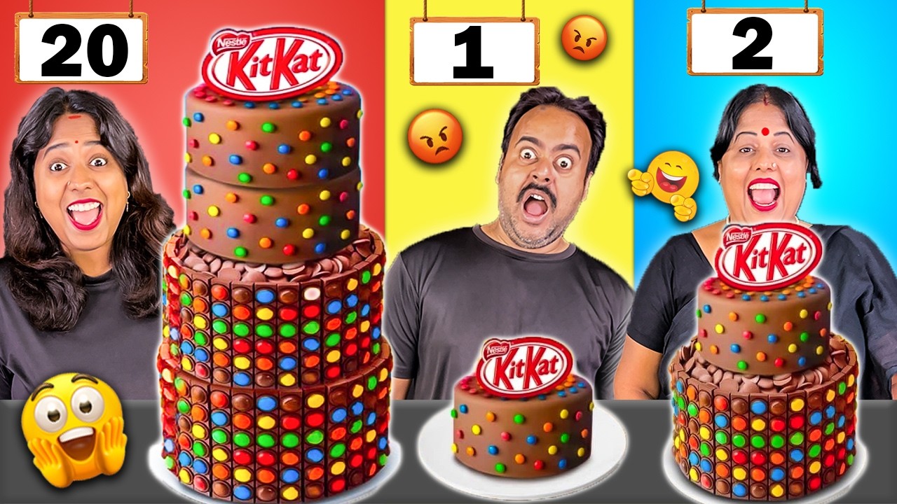 Challenge Video 20 LAYERS FOOD CHALLENGE | EXTREME FUNNY CHALLENGE 100 LAYER CAKE ...