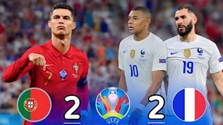 Portugal France 2-2 Euro [2020] Rolando vs Benzema Extended Highlights HD جنون حفيظ دراجي