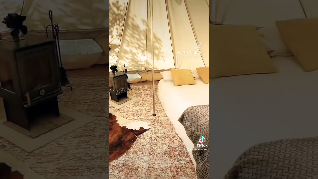 Our Spruce Cozy Camping Glamping Tent Perfect For 2 Or A Solo Getaway