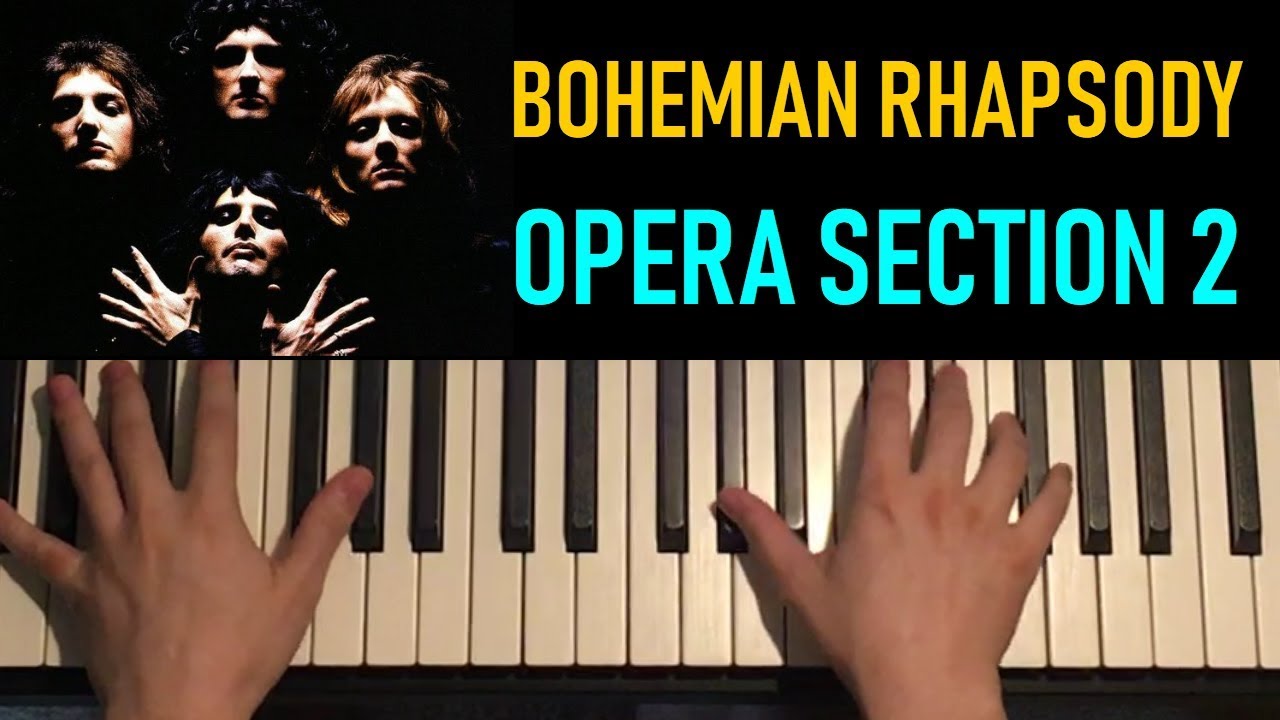 HOW TO PLAY - Bohemian Rhapsody - by Queen (Piano Tutorial Lesson) [PART 5] - YouTube