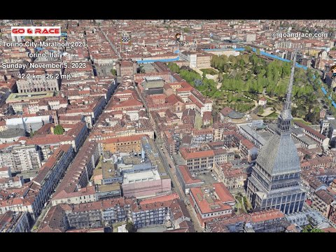 Torino City Marathon 2023: fly over the marathon 3D course map!