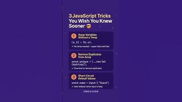 3 JavaScript tricks that feel illegal but are 100% real😏 #codinghacks #javascripttips #frontenddev