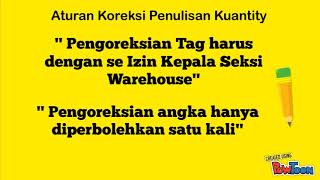 Tag Stock Opname material