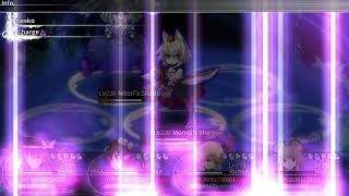 Labyrinth of Touhou 2 Steam - vs Shadow Momiji, Aya and Nitori
A really easy fight even at lower level. The AoEs in the fight are weak, and while Nitori can use Super Scope 3D, she only uses it every 5 turns, so its not hard to focus fire her before she can get there. They have low HP as well. Just kill them and move on. Labyrinth of Touhou 2 Steam - vs Shadow Momiji, Aya and Nitori