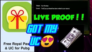 GOT UC!! LIVE PROOF OF FAKE APP FREE ROYAL PASS AND UC FOR PUBG APP | PAYMENT PROOF screenshot 5