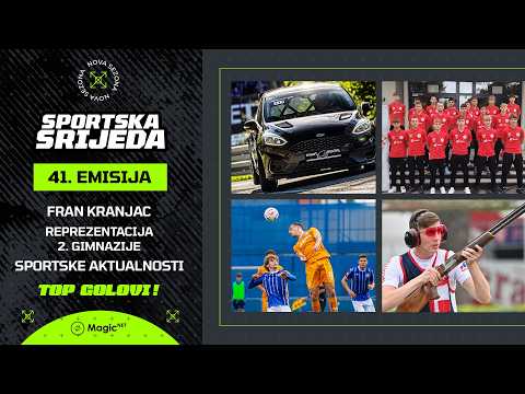 SPORTSKA SRIJEDA #41: Fran Kranjac, mladi nogometaši na putu u Kinu,  izazovi odbojkaša OK Cratis