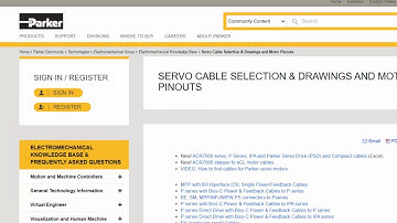 Motor cables for Parker ACR7000, IPA, P Series, PSD and Compax3