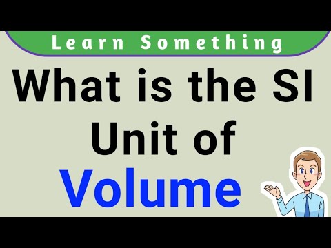 Overskrift kopi Sportsmand What is the SI Unit of Volume || SI unit of Volume || SI units || Physics -  YouTube