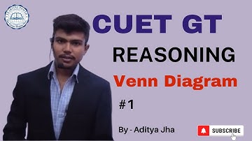 CUET 2025 GT | General Test | Reasoning | Key Concept of Venn Diagram | By - Aditya Jha
