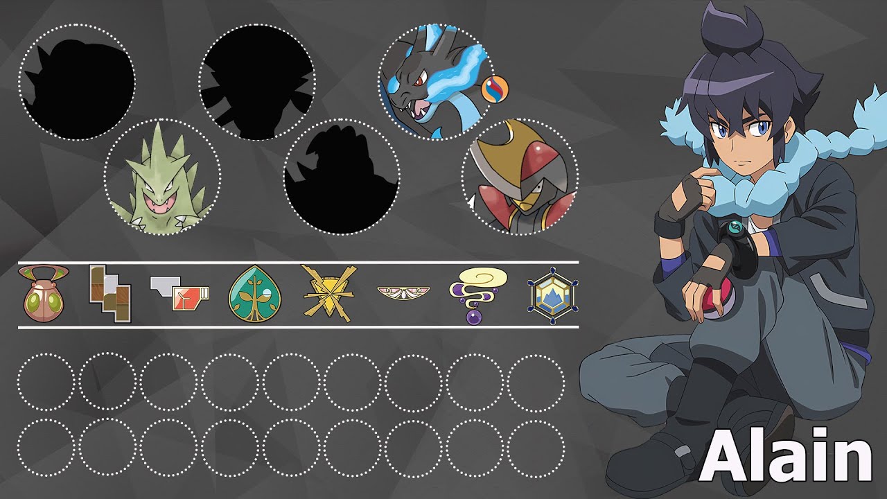 Alain All Kalos Pokemon - YouTube