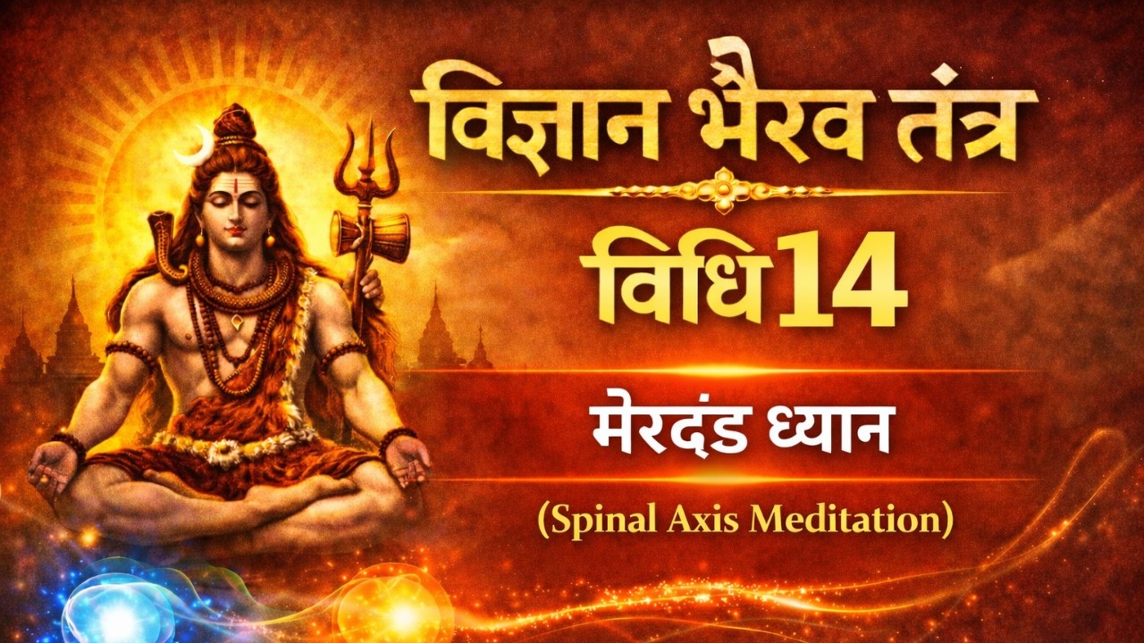 विज्ञान भैरव तंत्र – विधि 14 | 🧘‍♂️मेरुदंड ध्यान | ''Spinal Axis Meditation'' | Tantra Meditation