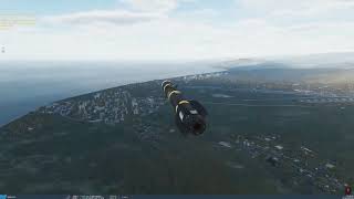 DCS | AH-64D Apache striking enemy armour with Radar Guided Hellfire missile