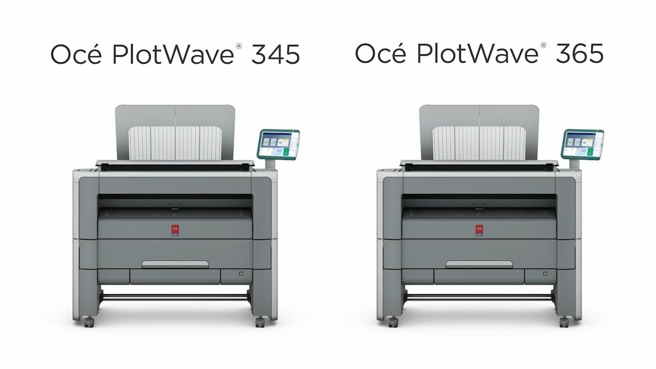 Canon Océ PlotWave 345 / 365 Wide Format Printer Full Product Overview