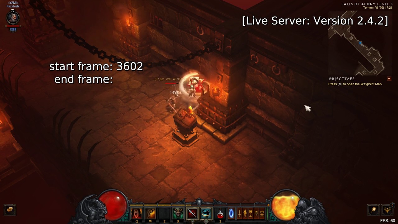 [Diablo 3]PTR patch 2.4.3 WW breakpoint test - YouTube