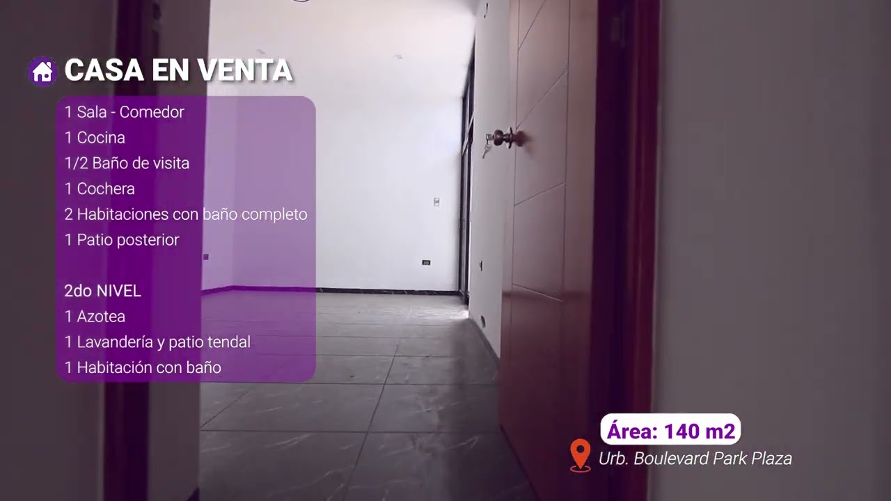 CASA EN VENTA BOULEVARD PARK PLAZA