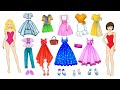 [DIY] Paper Dolls Shopping at Fashion Shop! The Most Beautiful Dresses Handmade Papercrafts