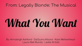 Legally Blond The Musical : What You Want Lyric Video