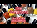 Zoya Sunset Palette Live Comparisons