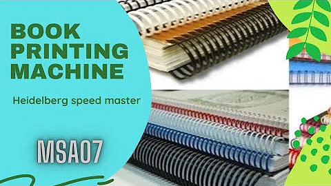 speed master heidelberger books printing machine