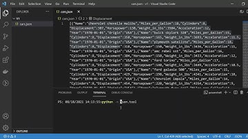 Python Shorts - json.tool utility for pretty-printing JSON on the command line