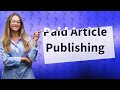 Where can i publish my article and get paid