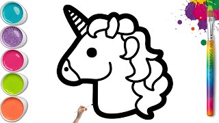 Download Lagu Gambar Unicorn Cantik 🦄🌈 Gambar dan Lukis Tutorial Langkah demi Langkah yang Mudah MP3
