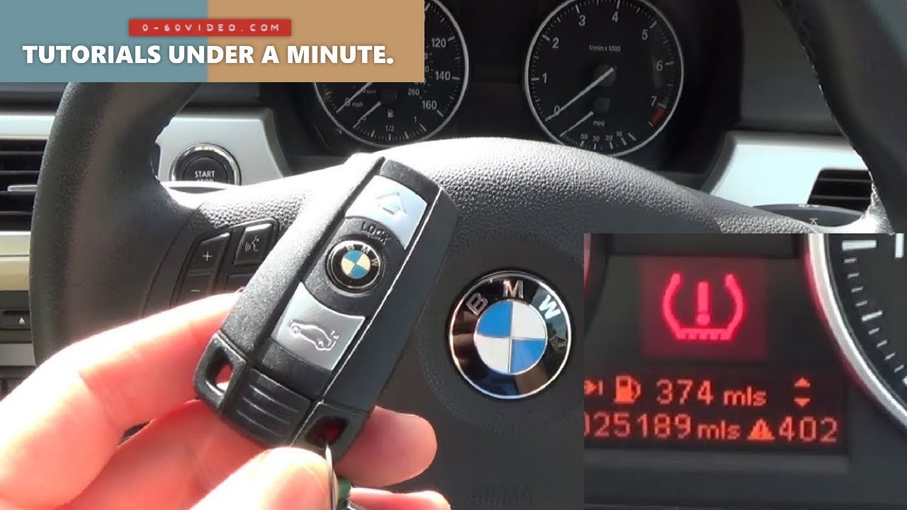 BMW Tire / Tyre Warning Light RESET (20052011) YouTube
