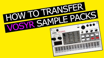 Korg Volca Sample 2nd Generation - How to Transfer VOSYR Sample Packs [Tutorial]