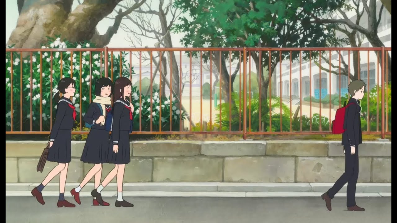 Mirai of the Future (2018) | Baby Mirai noticing school romance