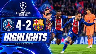 PSG 4-2 Barcelona | ALL GOALS | UEFA Champions League Highlights | POV STADIUM