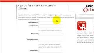 How To Setup An Ezine Article Account