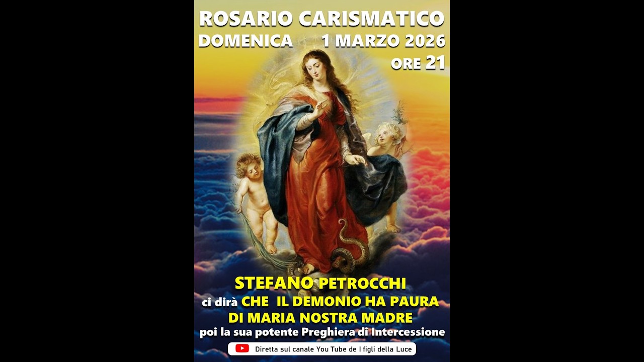 STEFANO ha detto CHE  IL DEMONIO HA PAURA DI MARIA, poi la sua  preghiera di intercessione