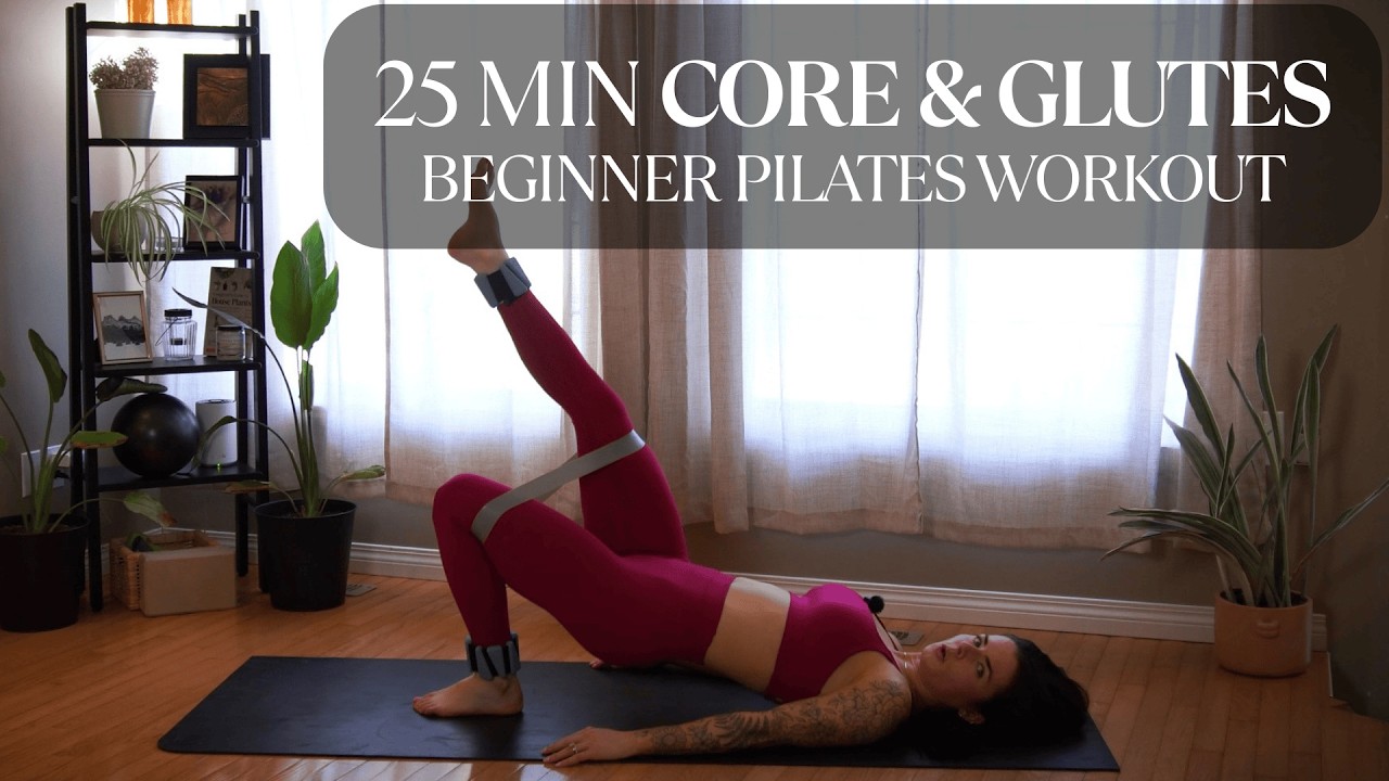25 MIN AT HOME PILATES INSPIRED WORKOUT │ CORE & GLUTES │ BAND │ BEGINNER │ PILATES WITH TALESE