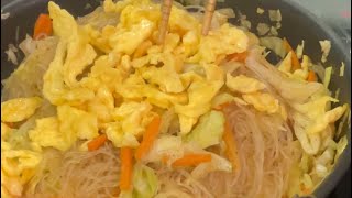 GIANT Cabbage Series-part 5| Satisfying Sotanghon Guisado (Vermicelli Noodle) | Mines Guevara
