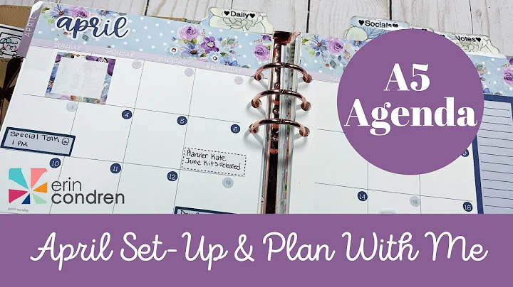 Erin Condren A5 Agenda Plan With Me | April 2022