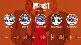 First Things First Audio Podcast1.15.19 Cris Carter, Nick Wright, Jenna Wolfe First Things First