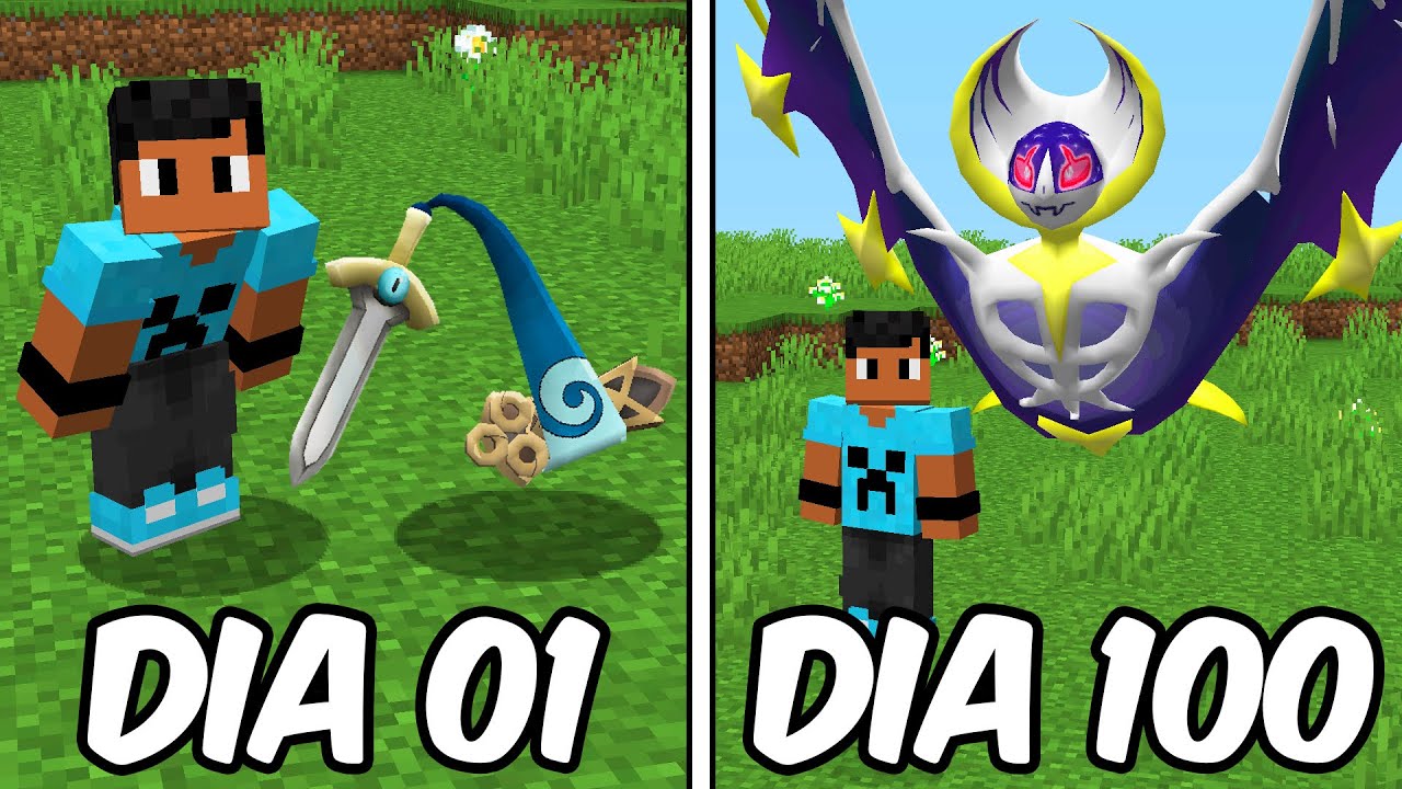 SOBREVIVENDO 100 DIAS NO PIXELMON O FILME