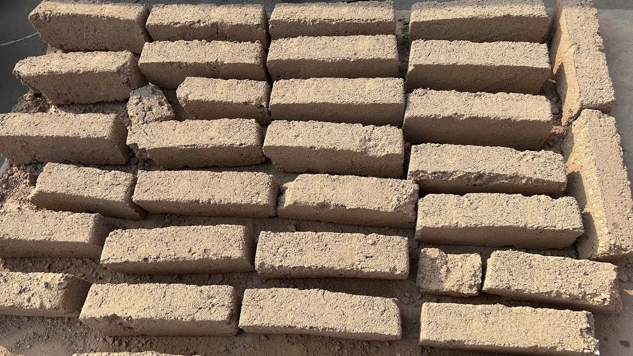 New || Red Gritty Texture Bar Shapes Dry Floor Water Crumbling Pouring Mixing 