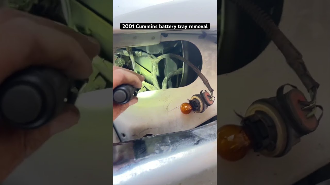 2001 Ram Cummins Battery Tray Removal