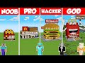 MCDONALDS FAST FOOD REST BUILD CHALLENGE - Minecraft Battle: NOOB vs PRO vs HACKER vs GOD Animation
