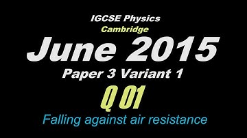 May/Jun 2015 Paper 3 Var 1 (Q01) IGCSE Physics CIE 0625