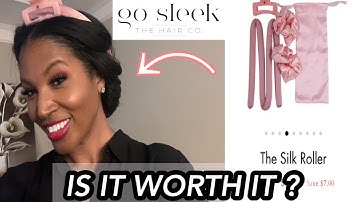 Heatless Curls...The Silk Curler ft Go Sleek Hair Company