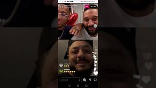 Pierre-Emerick Aubameyang and his brother Instagram live ft Troopz