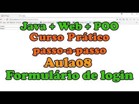 Java+Web+POO (Curso prático) - Aula 08: Login de usuários